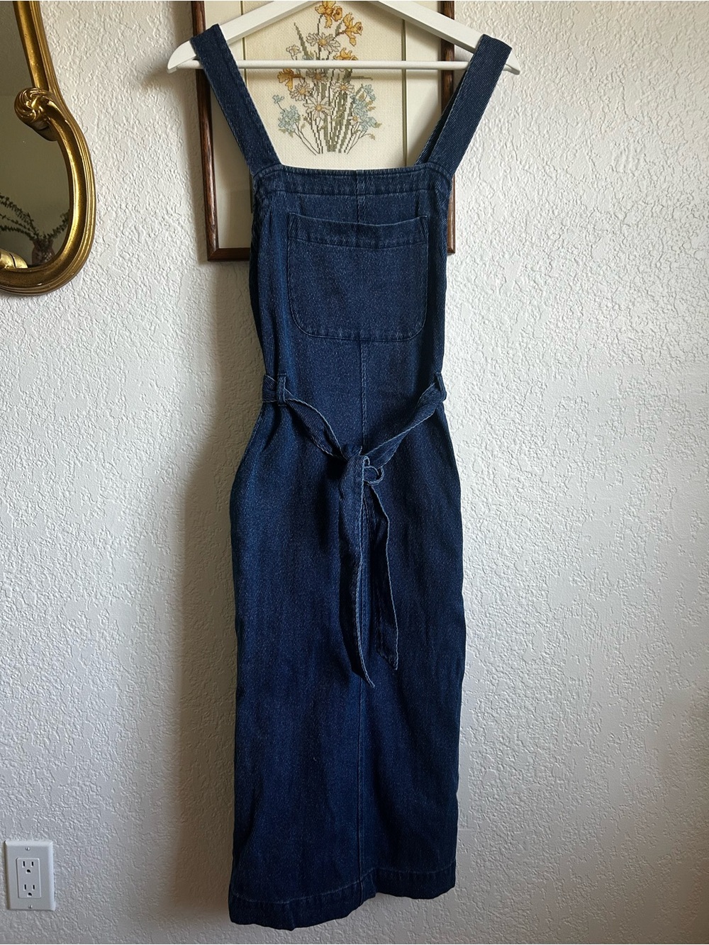 Sea Salt Cornwall Dark Denim Overall Dress